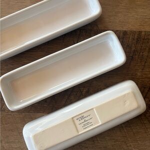 The Pampered Chef White Serving Trays